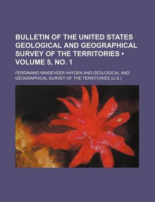 Cover of Bulletin of the United States Geological and Geographical Survey of the Territories