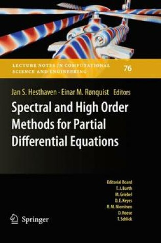 Cover of Spectral and High Order Methods for Partial Differential Equations