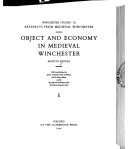 Cover of Artefacts from Medieval Winchester