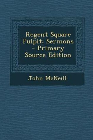 Cover of Regent Square Pulpit