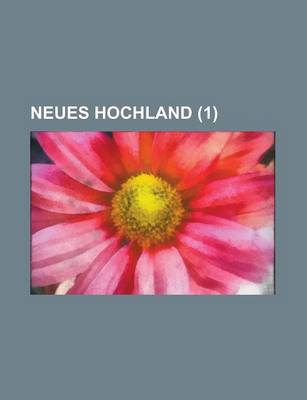 Book cover for Neues Hochland (1 )