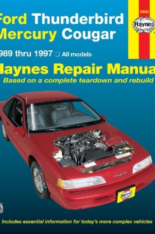 Cover of Ford Thunderbird & Mercury Cougar (1989-1997) Haynes Repair Manual (USA)