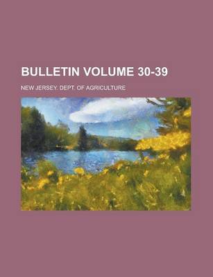 Book cover for Bulletin Volume 30-39