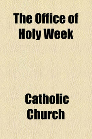 Cover of The Office of Holy Week