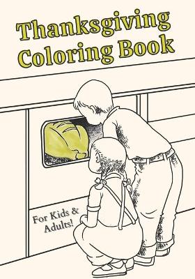 Book cover for Thanksgiving Coloring Book