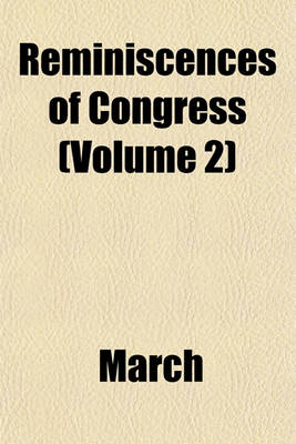 Book cover for Reminiscences of Congress (Volume 2)