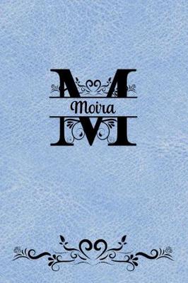 Book cover for Split Letter Personalized Name Journal - Moira
