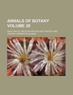 Book cover for Annals of Botany Volume 28