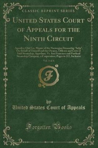 Cover of United States Court of Appeals for the Ninth Circuit, Vol. 1 of 4