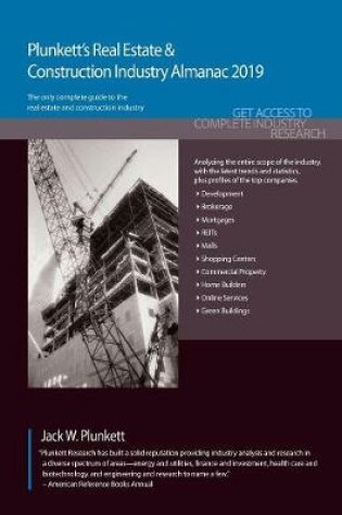 Cover of Plunkett's Real Estate & Construction Industry Almanac 2019