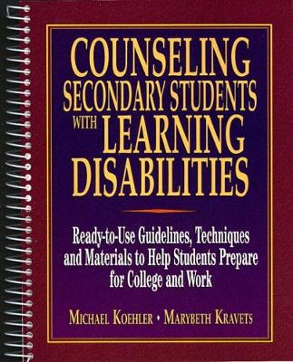 Book cover for Counseling Secondary Students with Learning Disabilities