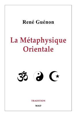 Book cover for La Metaphysique Orientale