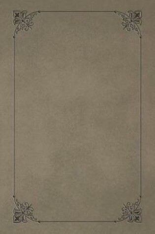 Cover of Khaki 101 - Blank Notebook with Fleur de Lis Corners