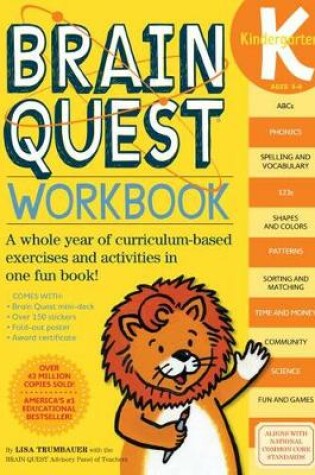 Cover of Brainquest Kindergarten Workbook Ages 5-6