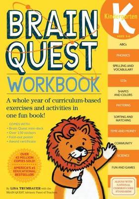 Book cover for Brainquest Kindergarten Workbook Ages 5-6