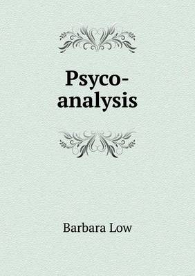 Book cover for Psyco-analysis