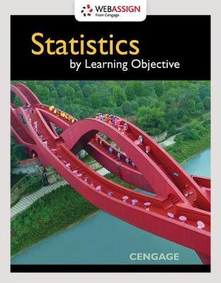 Book cover for Webassign Printed Access Card for Statistics by Learning Objective, Single Term