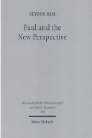 Cover of Paul and the New Perspective