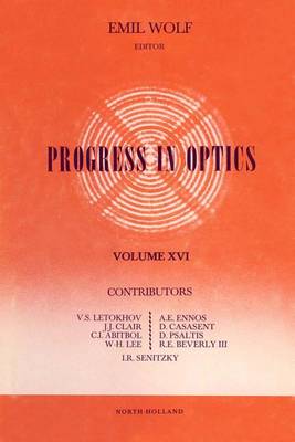 Cover of Progress in Optics Volume 16