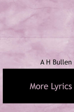 Cover of More Lyrics