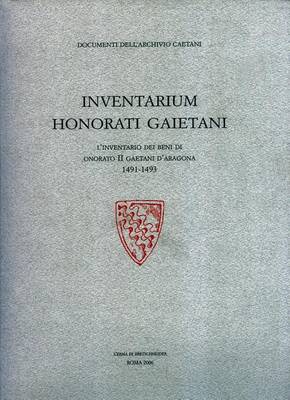 Book cover for Inventarium Honorati Gaietani