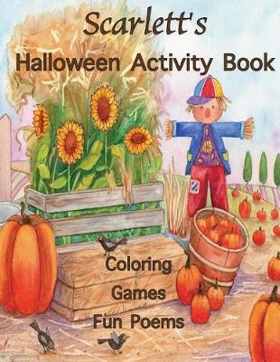 Book cover for Scarlett's Halloween Activity Book