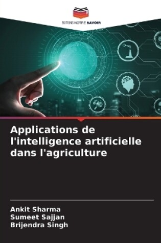 Cover of Applications de l'intelligence artificielle dans l'agriculture