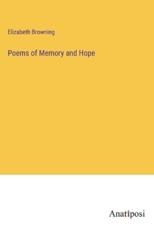 Cover of Poems of Memory and Hope