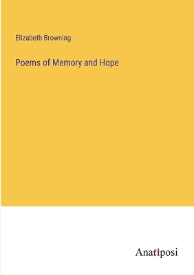 Book cover for Poems of Memory and Hope