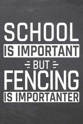 Book cover for School is important but Fencing is importanter