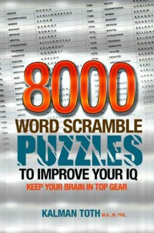 Cover of 8000 Word Scramble Puzzles to Improve Your IQ