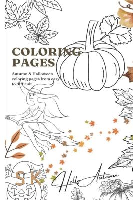 Book cover for Coloring Pages for Autumn & Halloween Season