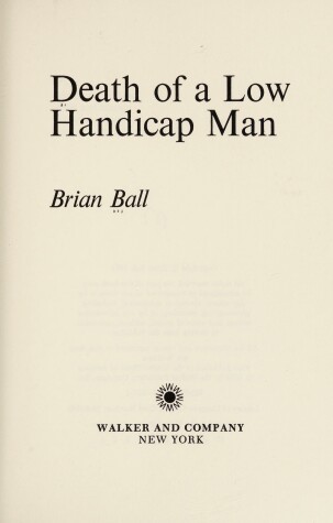 Book cover for Death of a Low Handicap Man