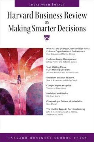 Cover of "Harvard Business Review" on Making Smarter Decisions