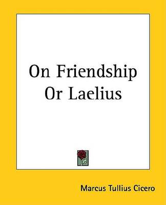 Book cover for On Friendship or Laelius