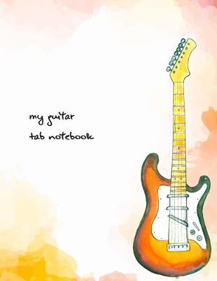 Book cover for guitar notebook blank tabs