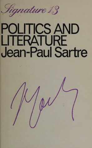 Cover of Politics and Literature