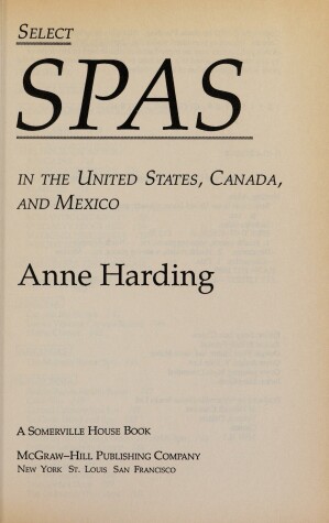 Cover of Select Spas in the United States, Canada, and Mexico