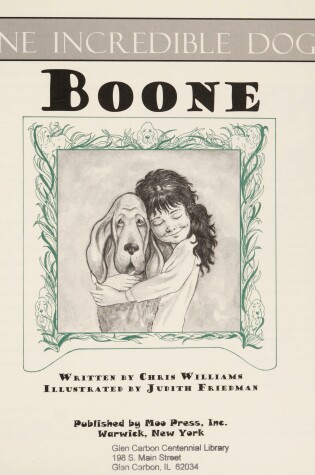 Cover of One Incredible Dog! Boone