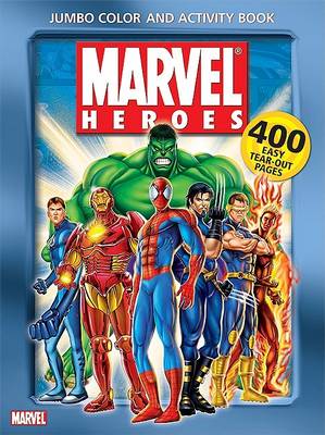 Book cover for Marvel Heroes Jumbo Color & Activity Book
