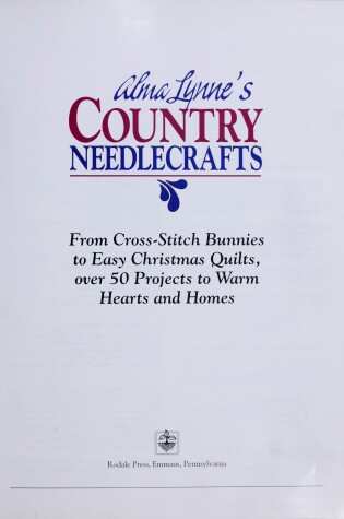 Cover of Alma Lynne's Country Needlecrafts