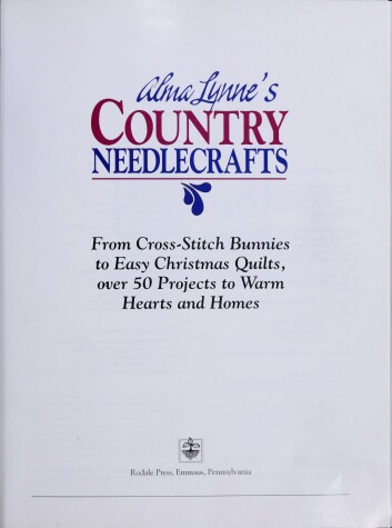 Book cover for Alma Lynne's Country Needlecrafts