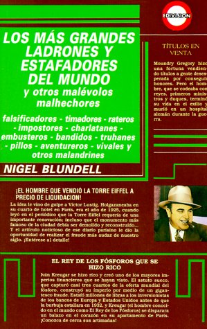 Book cover for Los Mas Grandes Ladrones y Estafadores del Mundo y Otros Malevolos Malhechores