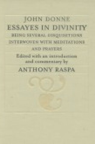 Cover of Essayes in Divinity