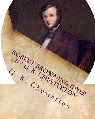 Book cover for Robert Browning (1903) by G. K. Chesterton