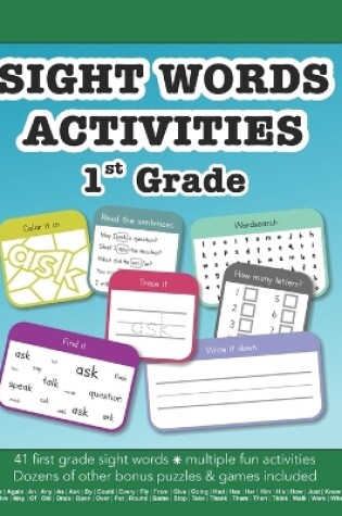 Cover of Sight Words First Grade vocabulary building activities