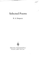 Book cover for Selected Poems