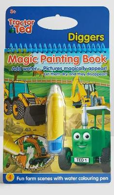 Cover of Tractor Ted  Magic Painting Book - Diggers