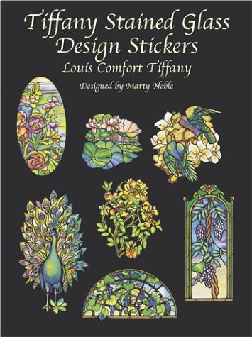 Book cover for Tiffany Stained Glass Design Stickers