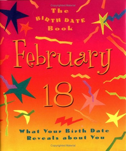 Book cover for The Birth Date Book February 18